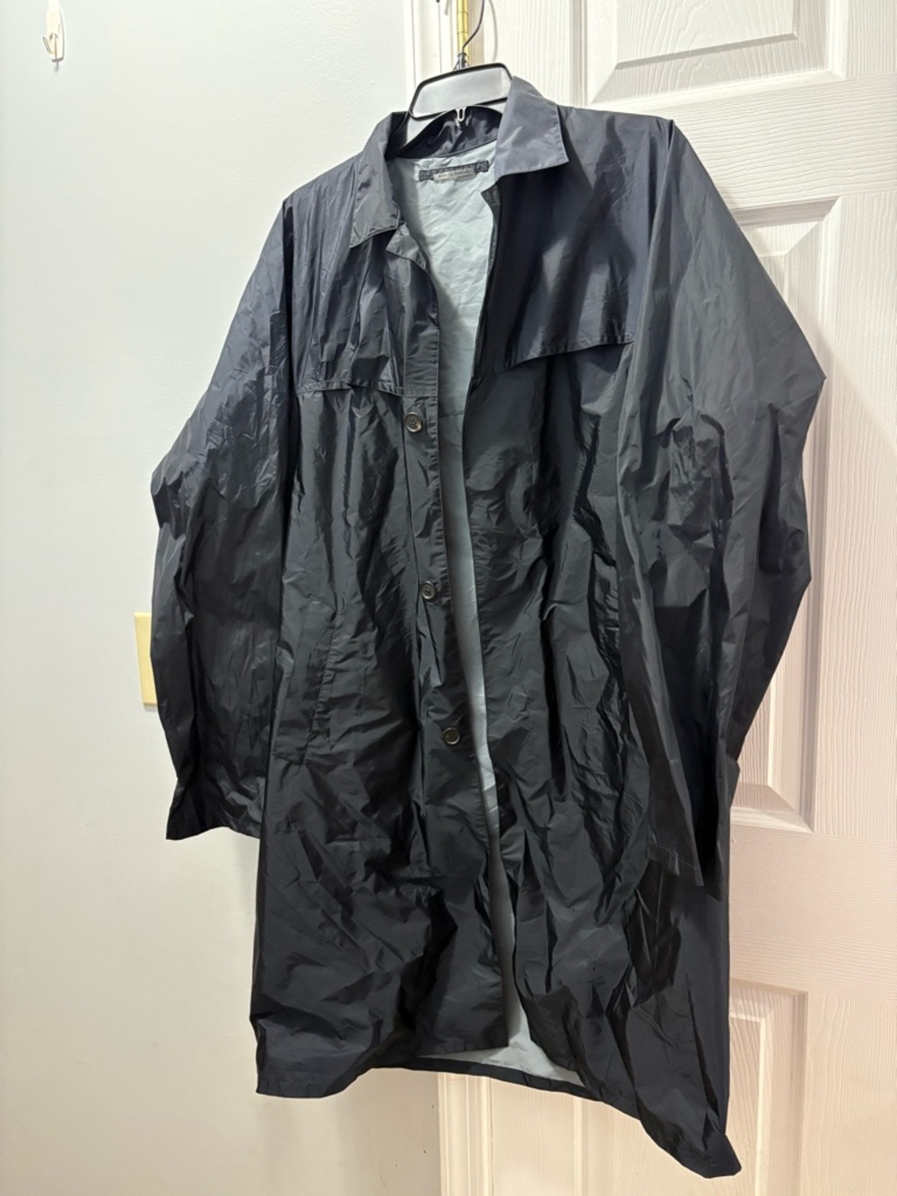 Vintage Prada Lightweight Raincoat Trench Navy Size Large